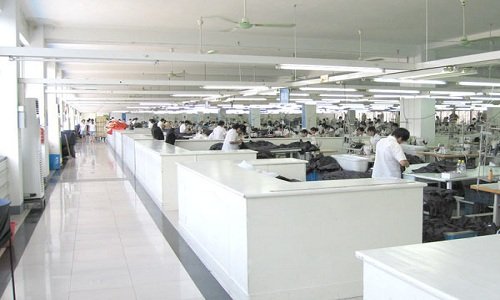 Factory interior in Bangladesh
